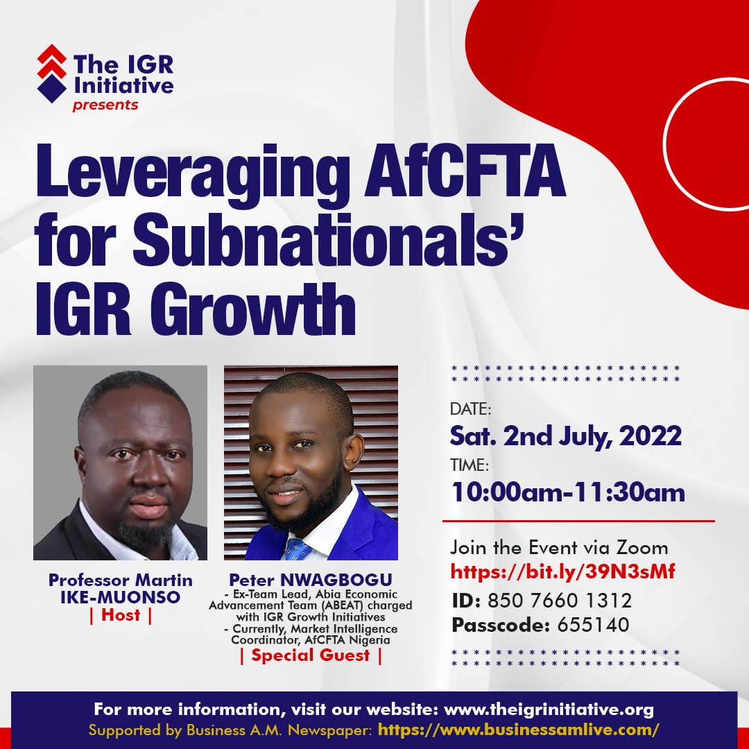 Read more about the article Leveraging AfCFTA for Subnationals’ IGR Growth