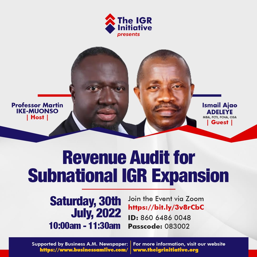 Read more about the article Revenue Audit for Subnational IGR Expansion