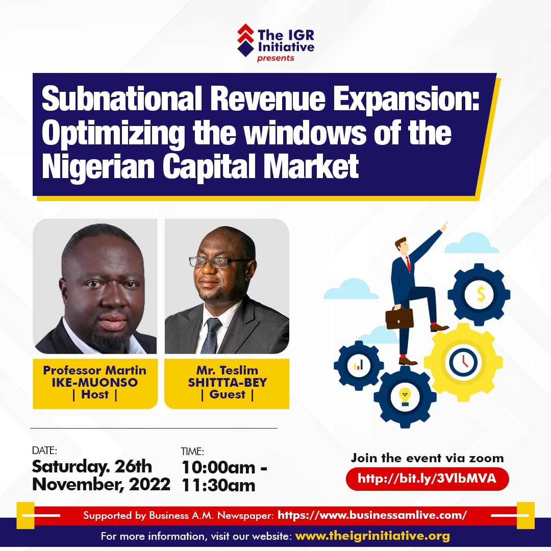 Read more about the article Subnational Revenue Expansion: Optimizing the Windows of the Nigerian Capital Market